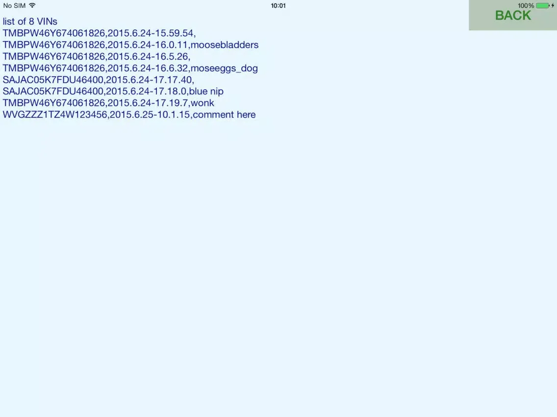 Tangkapan skrin VIN ocr iPad 