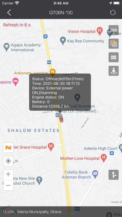 Capturas de pantalla de eTrack GPS
