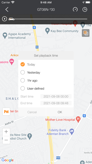 Capturas de pantalla de eTrack GPS
