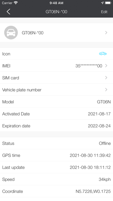 Capturas de pantalla de eTrack GPS