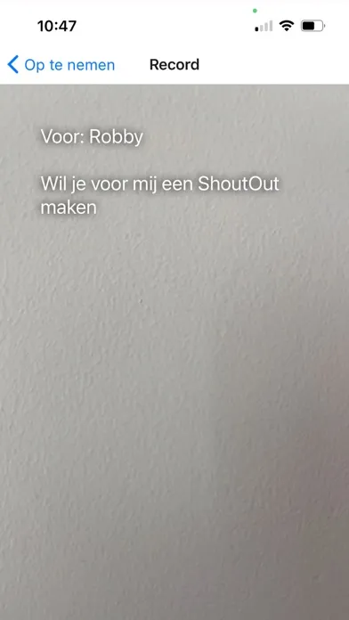 ภาพหน้าจอของ ShoutOut VipApp