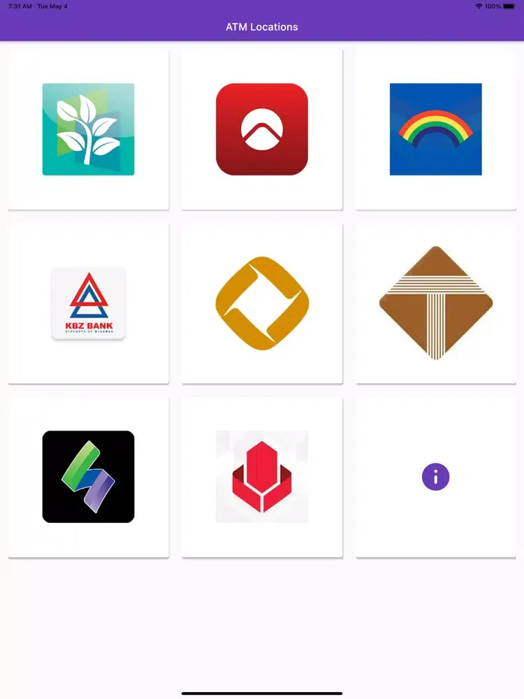 ATM Locations (Myanmar) iPad 應用截圖
