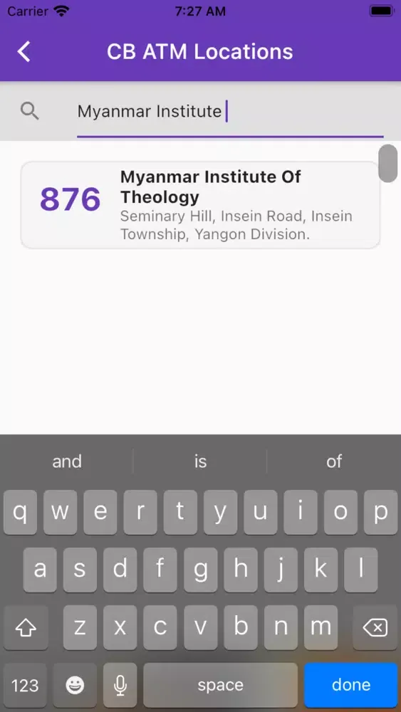 ATM Locations (Myanmar)應用截圖