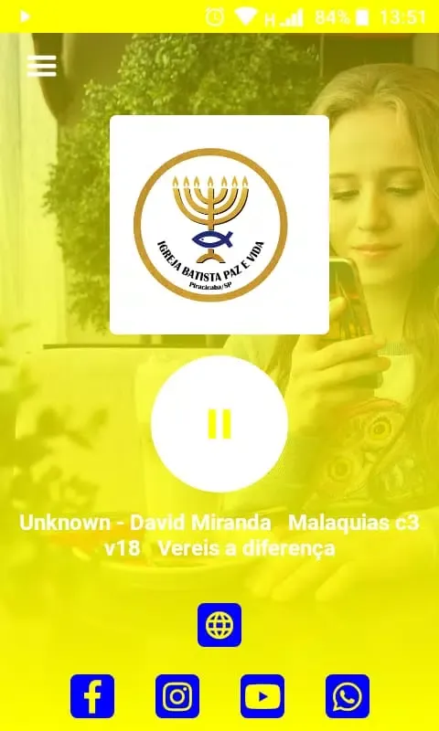 Ảnh chụp màn hình của IGREJA BATISTA PAZ E VIDA PIRA