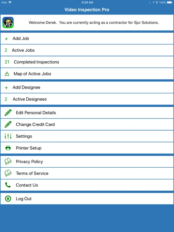 Скриншоты Video Inspection Pro iPad 