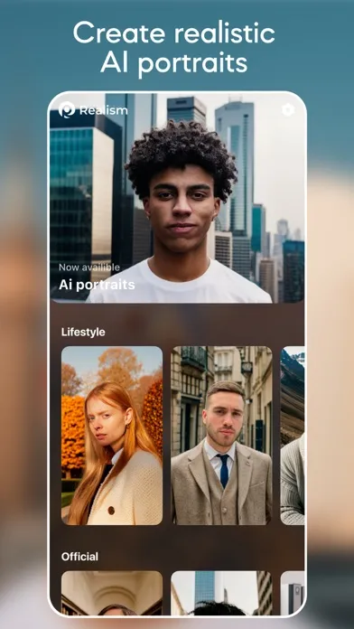 Realism - AI Portait Generator 스크린샷
