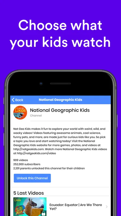 تصاویر Safe Vision Kids for YouTube