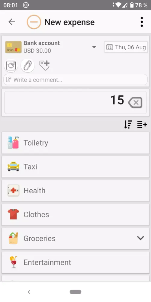 Personal finance应用截图