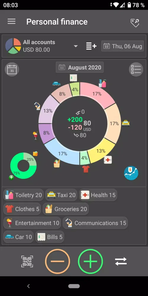 Personal finance应用截图