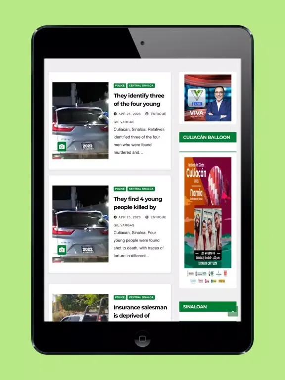 VIVA LA NOTICIA SINALOA iPad  Screenshots