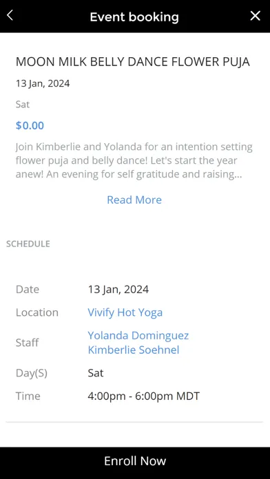Vivify Hot Yoga Screenshots