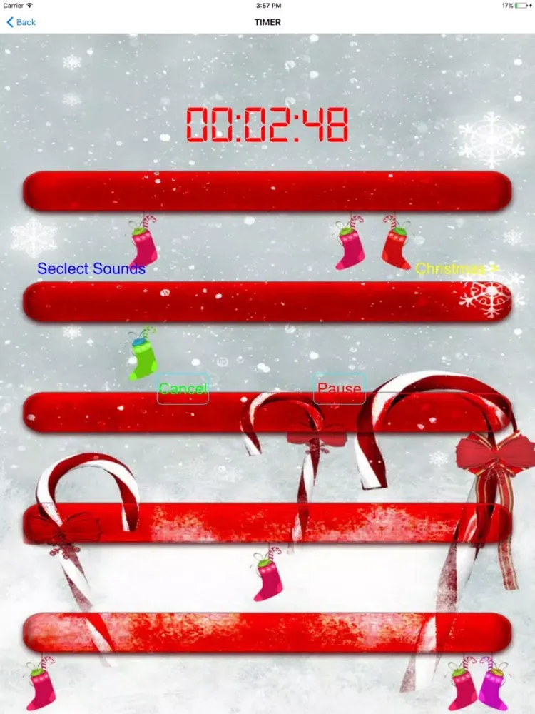 Christmas Songs Collections & Xmas Countdown Timer iPad  Ekran Görüntüleri