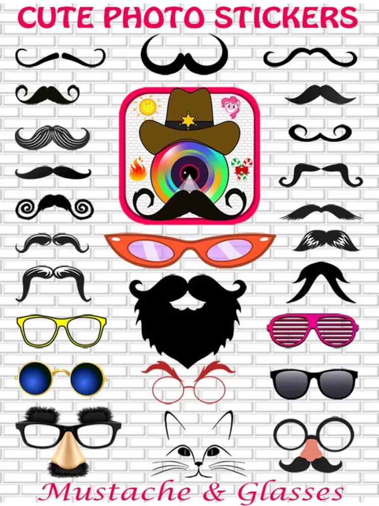 Скриншоты Cute Photo Sticker Creator - Selfie Picture Booth with Cool Stickers & Collage Frames Editor iPad 