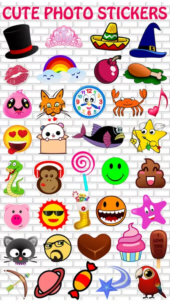 Скриншоты Cute Photo Sticker Creator - Selfie Picture Booth with Cool Stickers & Collage Frames Editor