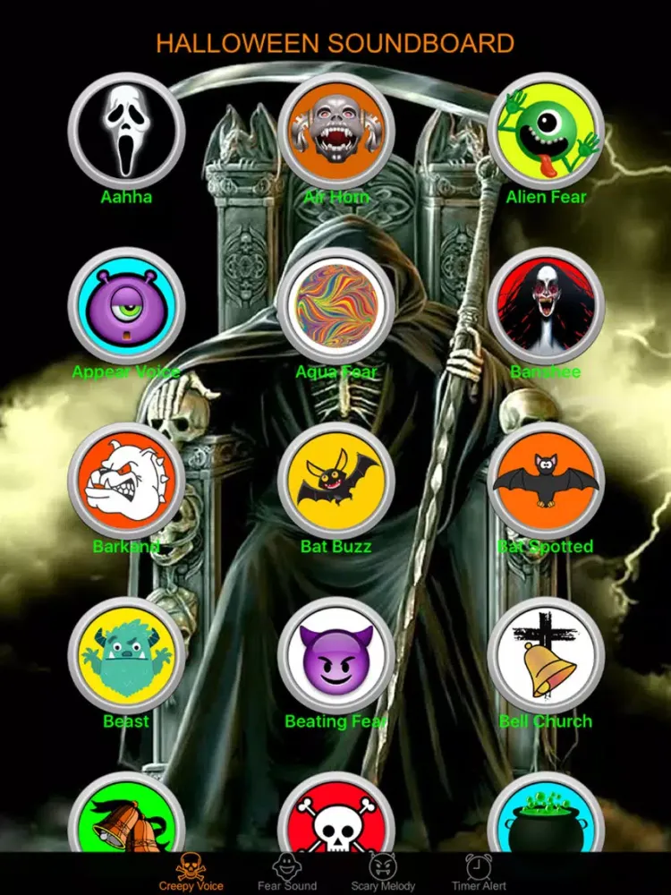 Halloween Night Sound Effects Box & Timer Alert iPad  スクリーンショット