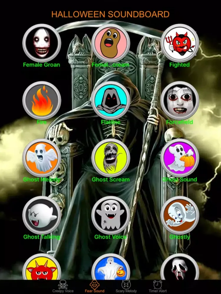 Halloween Night Sound Effects Box & Timer Alert iPad  スクリーンショット