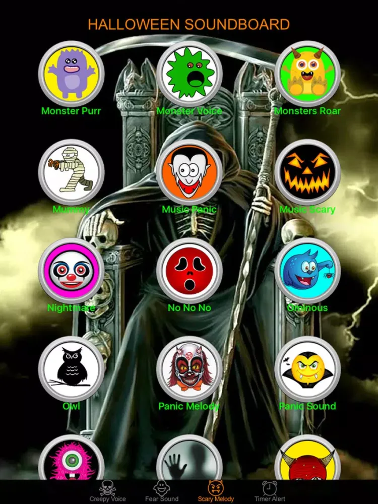 Halloween Night Sound Effects Box & Timer Alert iPad  スクリーンショット