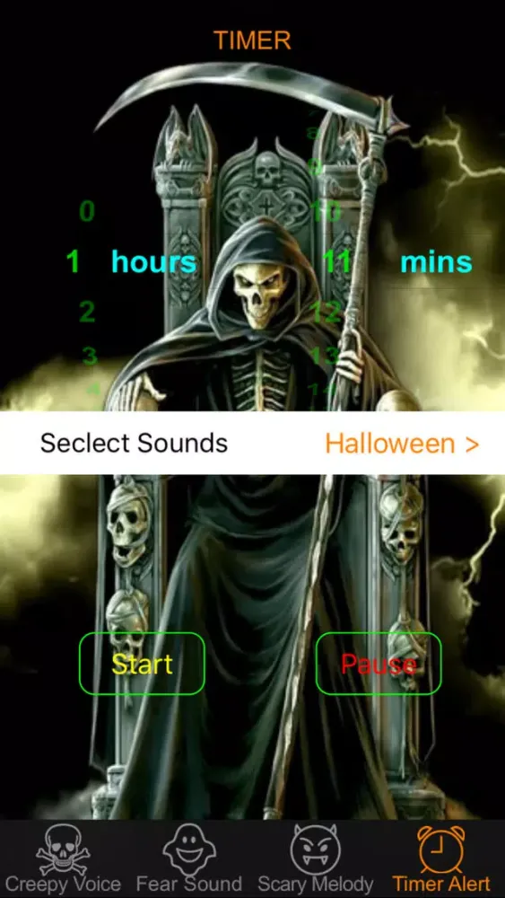 Halloween Night Sound Effects Box & Timer Alert スクリーンショット