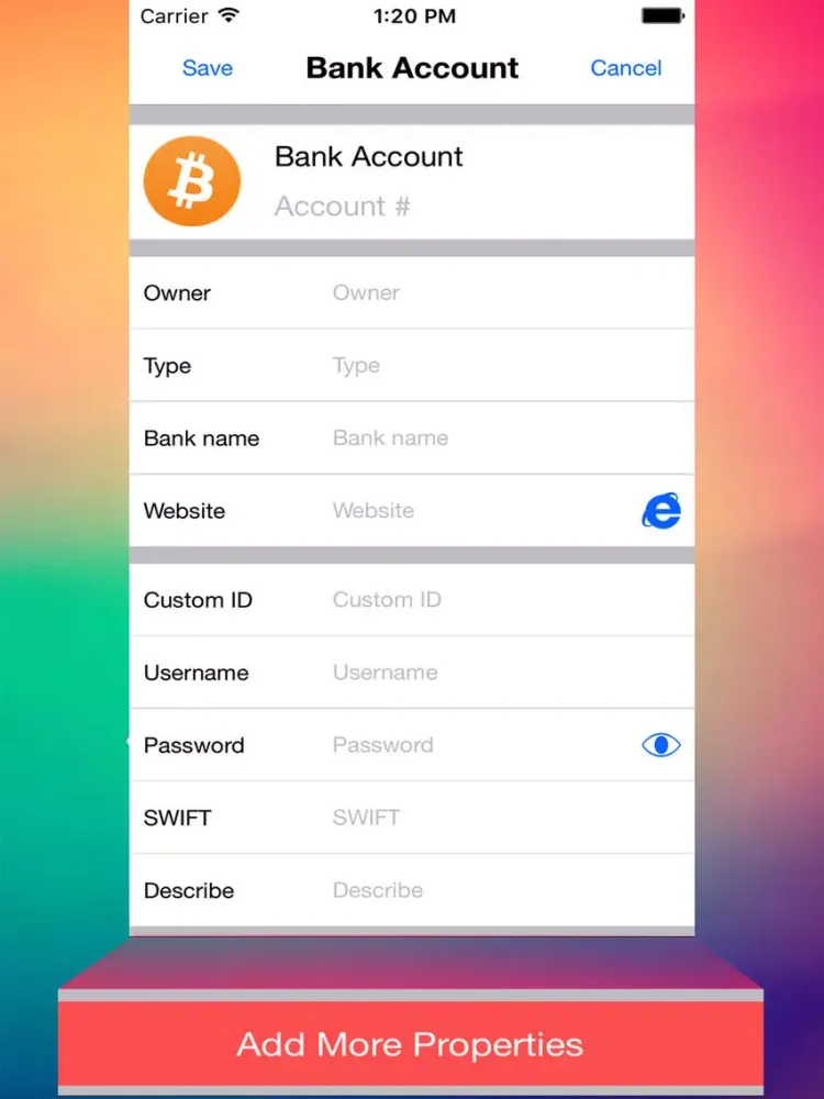 Password Manager Security & Lock Passcode Privacy iPad  سکرین شاٹس