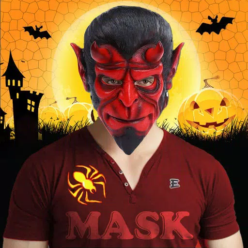 Halloween Monster Masks Photo Sticker Maker Free