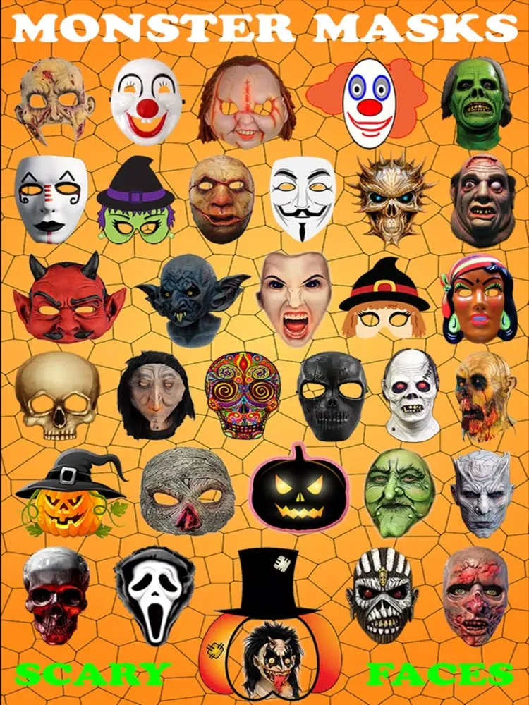 Screenshot di Halloween Monster Masks Photo Sticker Maker Free iPad 