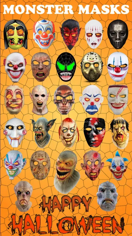 Screenshot di Halloween Monster Masks Photo Sticker Maker Free
