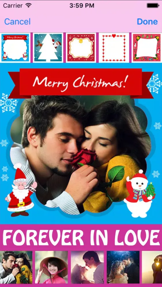 Скриншоты Lovely Christmas Photo Collage Art & Xmas Sticker