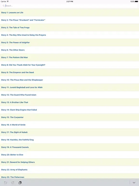 ภาพหน้าจอของ All Islamic Audio Stories Muslims Free iPad 
