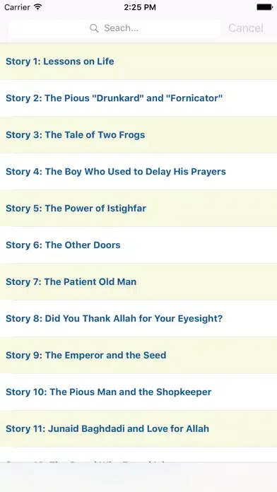 ภาพหน้าจอของ All Islamic Audio Stories Muslims Free