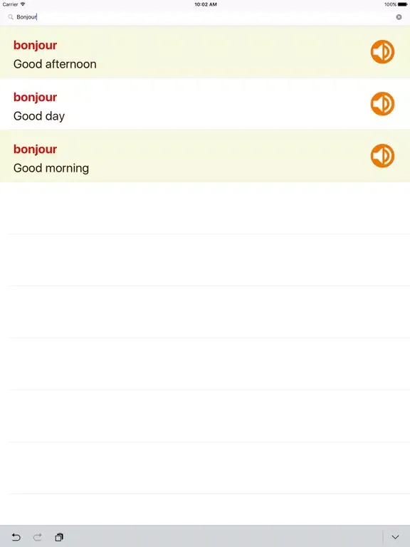 تصاویر Français Anglais Dictionnaire Gratuit Pour IPad iPad 