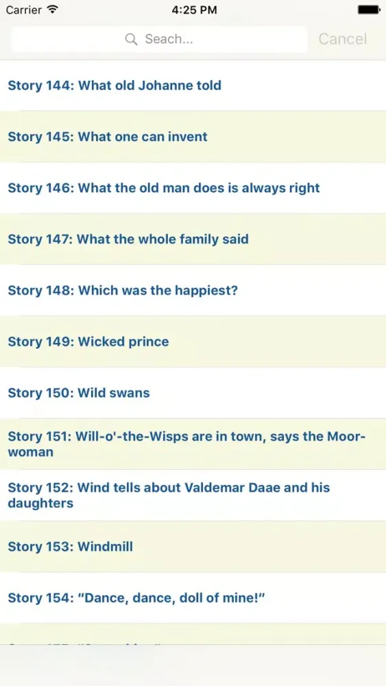 Captures d'écran de 155 Audio Andersen's Fairy Tales In English