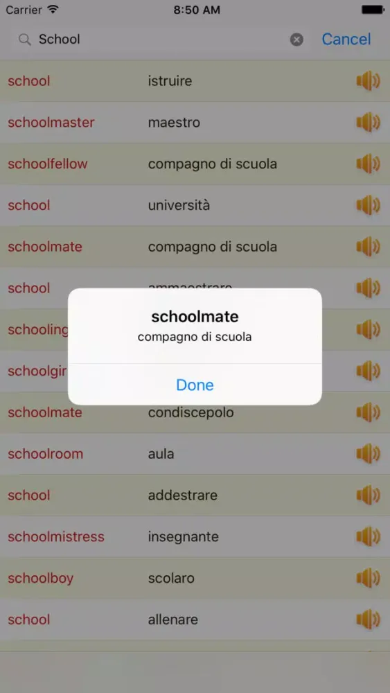 Capturas de tela do English Italian Dictionary Offline Free