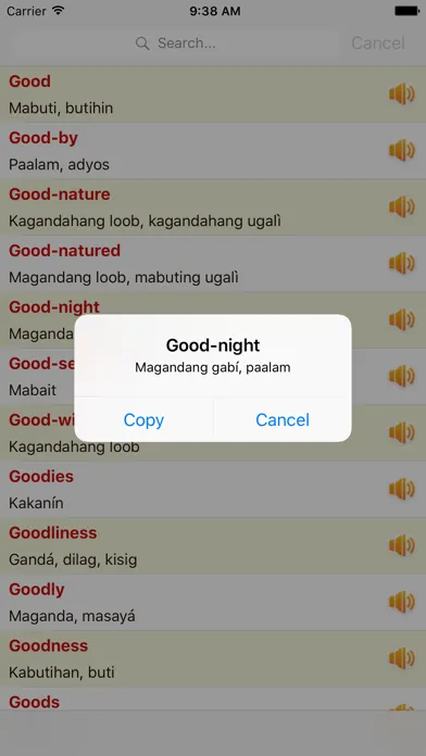English Tagalog Dictionary Offline Free Ekran Görüntüleri