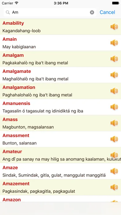 English Tagalog Dictionary Offline Free Ekran Görüntüleri