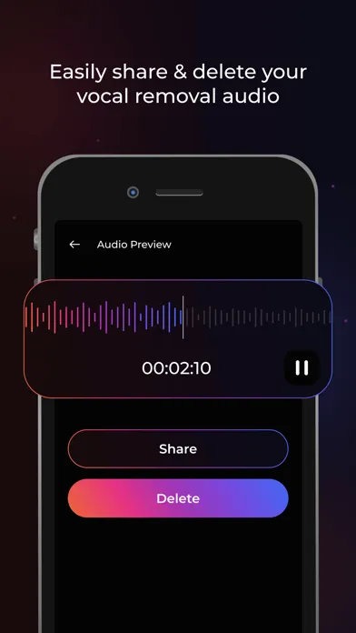 Capturas de tela do Vocal Remover AI Music & Voice