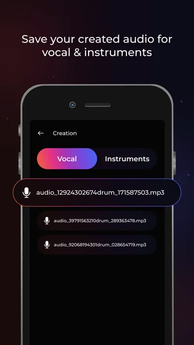 Capturas de tela do Vocal Remover AI Music & Voice