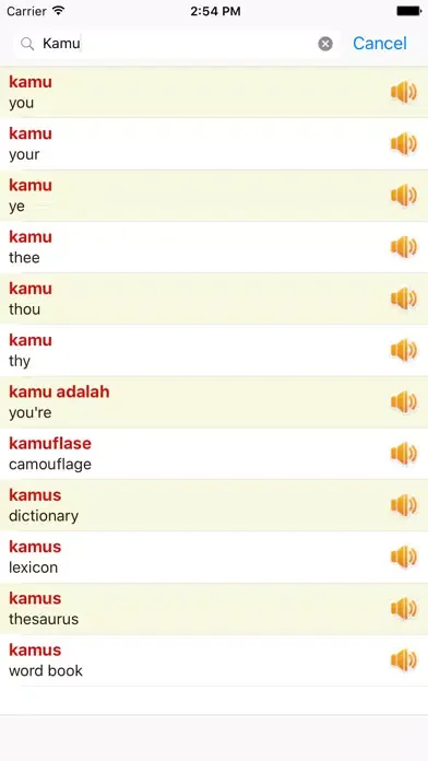 Скриншоты Kamus Bahasa Indonesia Inggris Offline