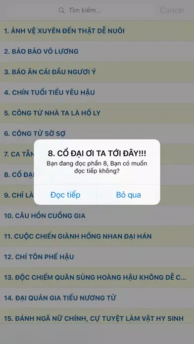 Truyện Ngôn Tình Xuyên Không - Xuyen Khong Offline 스크린샷