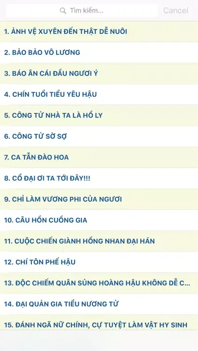 Truyện Ngôn Tình Xuyên Không - Xuyen Khong Offline 스크린샷