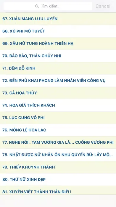 Truyện Ngôn Tình Xuyên Không - Xuyen Khong Offline 스크린샷
