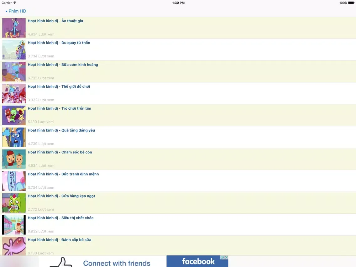 Phim Hoat Hinh Kinh Di Danh Cho Nguoi Lon Tuoi 12+ iPad  Screenshots