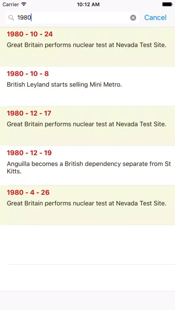 Zrzuty ekranu Timeline of United Kingdom history expert - UK