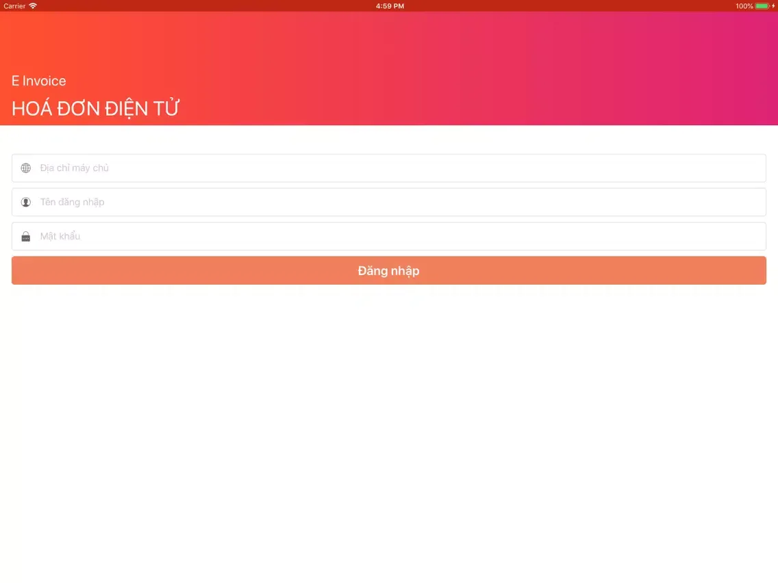 Tangkapan skrin E Invoice iPad 