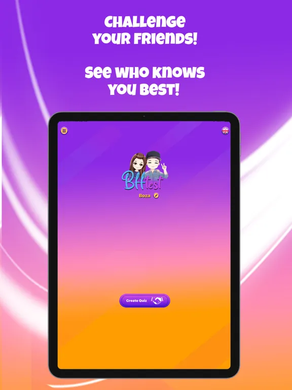Friends Quiz & Friendship Test iPad  스크린샷