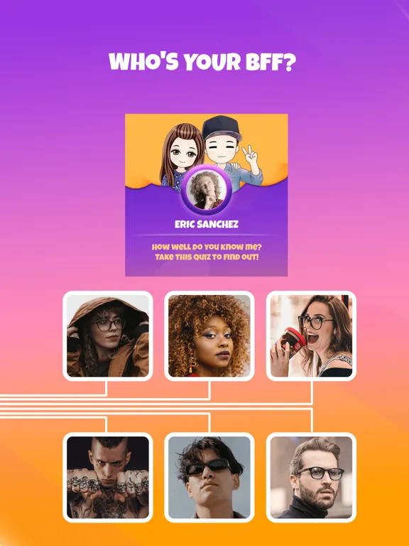 Friends Quiz & Friendship Test iPad  스크린샷