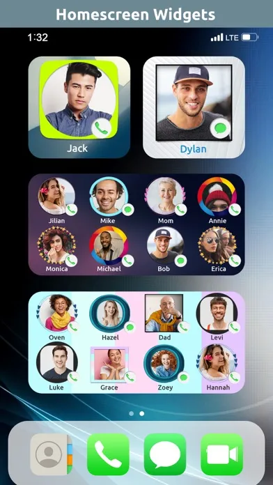 Capturas de pantalla de Favorite Contacts Widget Maker
