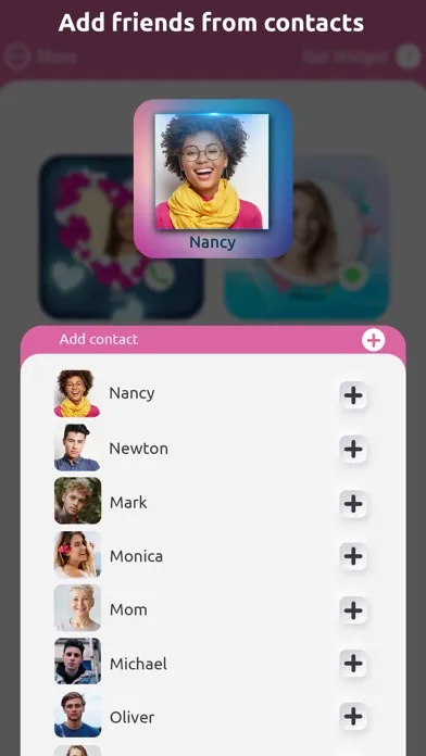 Capturas de pantalla de Favorite Contacts Widget Maker