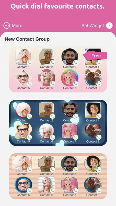 Capturas de pantalla de Favorite Contacts Widget Maker
