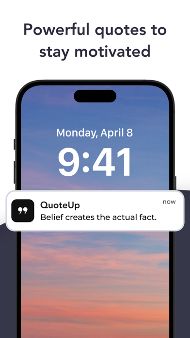 QuoteUp - Daily Motivation 스크린샷