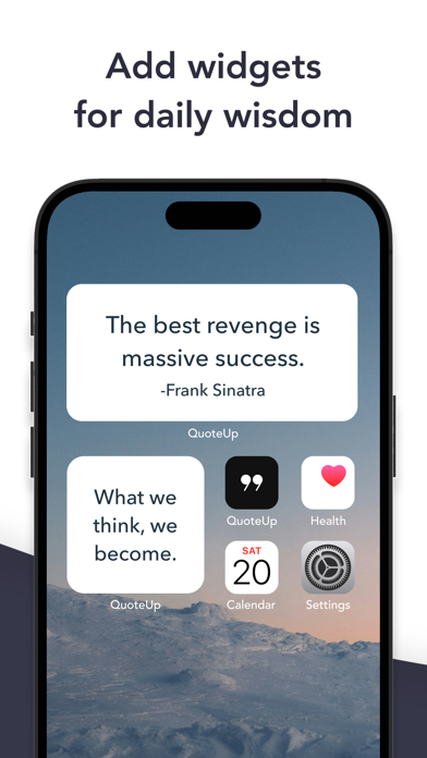 QuoteUp - Daily Motivation 스크린샷